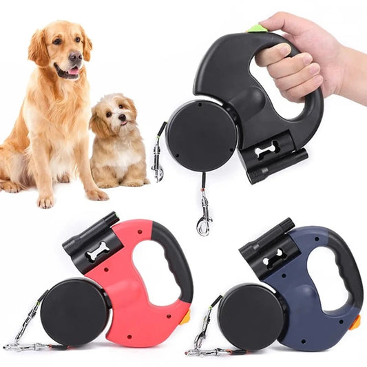 Automatic Dual Retractable Pet Dog Leash